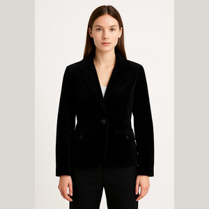 Talbots Black Velvet Blazer